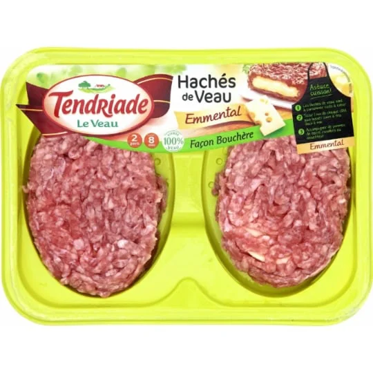 Steaks hachés de veau emmental