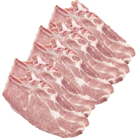 Viande de porc : côtes échine