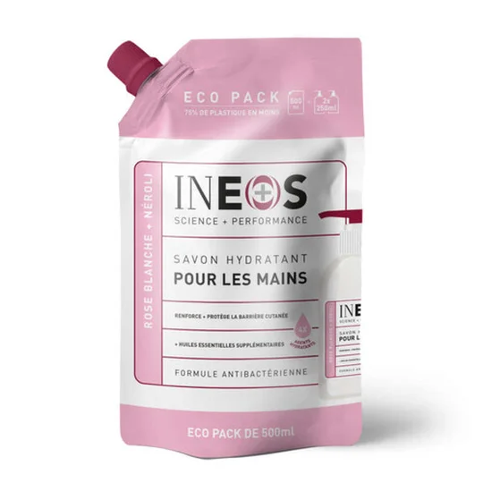 Recharge savon hydratant antibactérien rose blanche + neroli