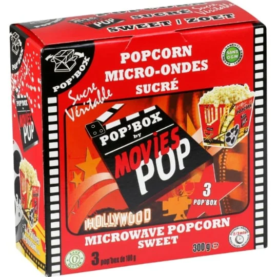 Popcorn sucré micro-ondes