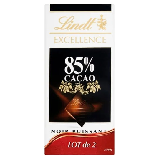 Tablette de chocolat noir Noir 85% cacao