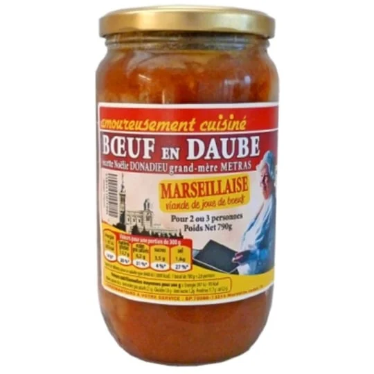 Plat cuisiné Pieds et paquets BOeuf en daube à la Marseillaise