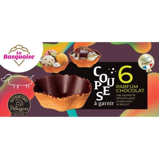 Coupes à garnir parfum chocolat