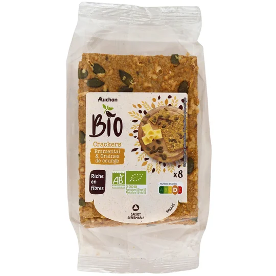 Crackers emmental et graines de courge