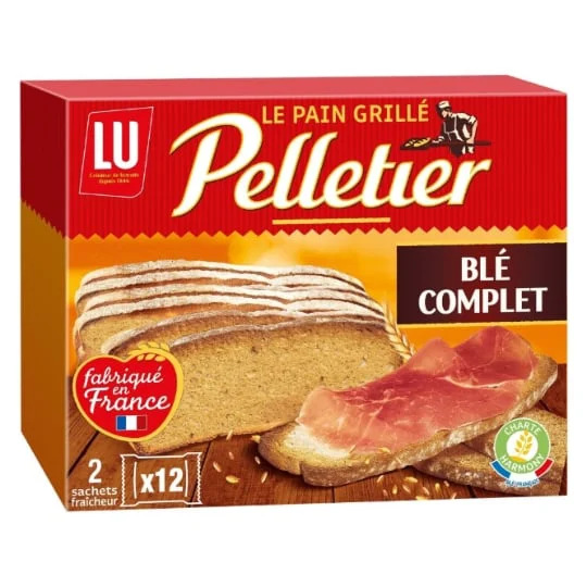 Pain grillé au blé complet