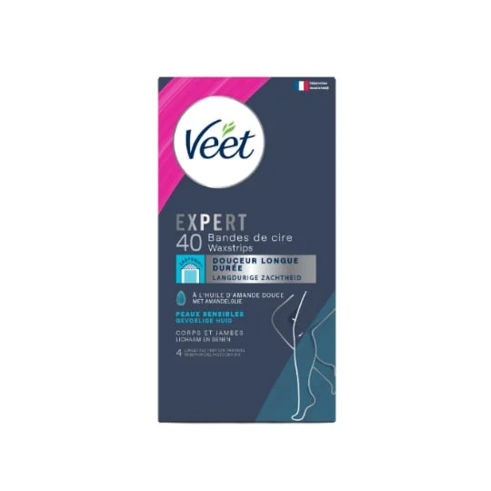 Bandes De Cire Expert Corps Et Jambes Peaux Sensibles