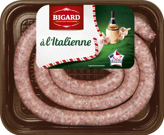 Saucisse italienne enroulée