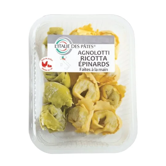 Pâtes fraîches Agnolotti ricotta épinards