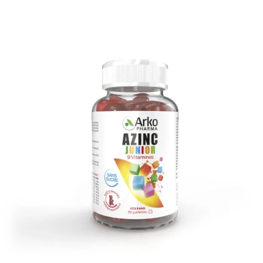 Complément Alimentaire Vitalité Azinc Junior 9 Vitamines Sans Sucre