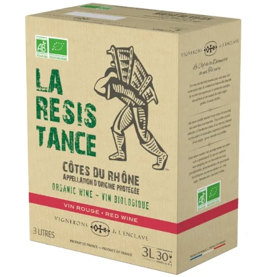 Vin rouge Bio La resistance