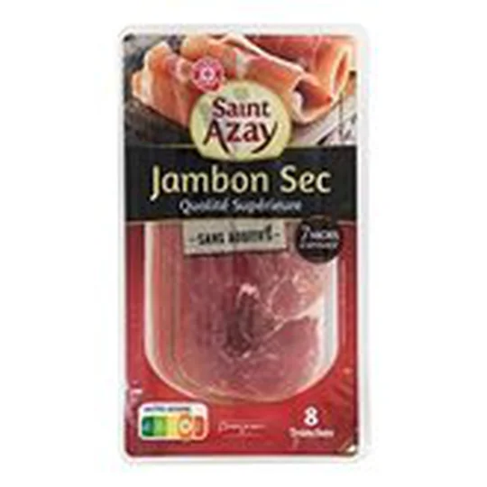 Jambon sec Saint Azay 8 tranches