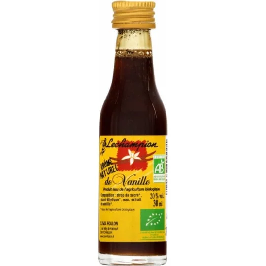 Préparation culinaire bio arôme naturel de vanille