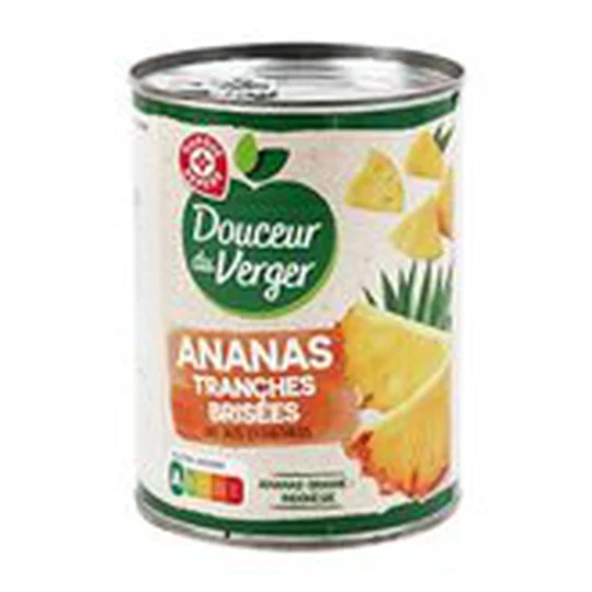 Fruits au sirop Douceur Verger Ananas en morceaux