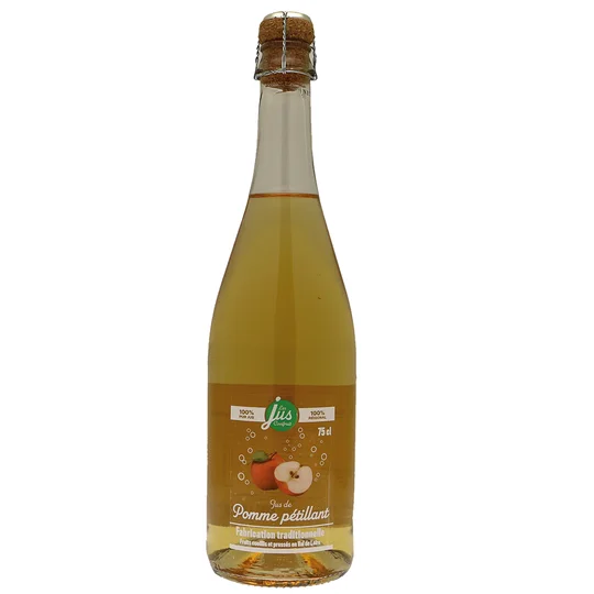 Pur jus de pomme pétillant traditionnel