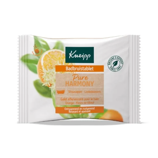 Galet Bain Effervescent Orange & Fleurs de Tilleul Pure Harmony