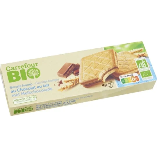 Biscuits bio chocolat au lait