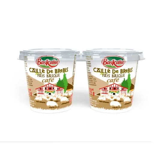 Yaourt de brebis caillé café