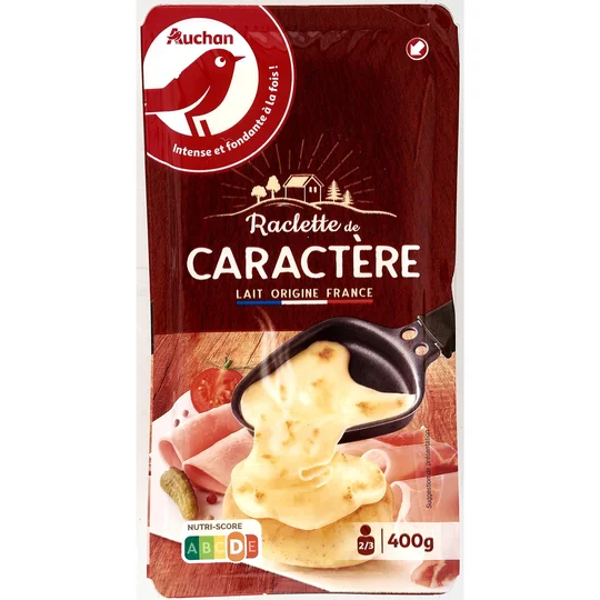 Fromage à raclette de caractère en tranches
