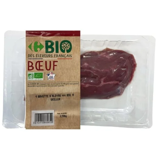 Viande bovine: Bavette d'Aloyau*** à griller