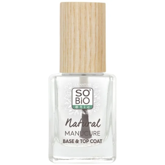 Vernis à Ongles Transparent Natural Manucure Base et Top Coat
