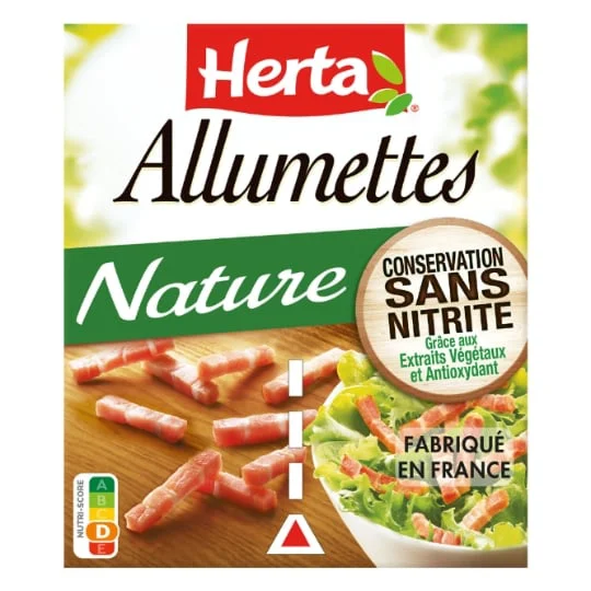 Allumettes nature conservation sans nitrite
