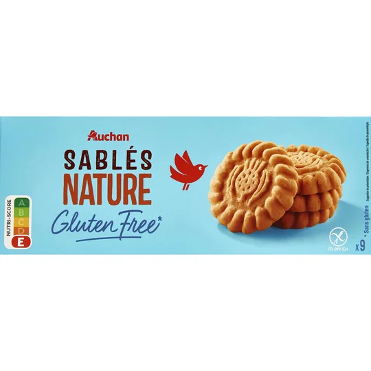 Biscuits sablés nature sans gluten