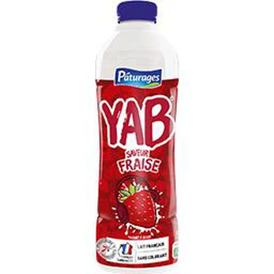 Yaourt à boire saveur fraise - Yab