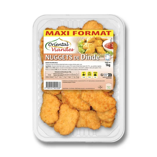Nuggets de dinde halal