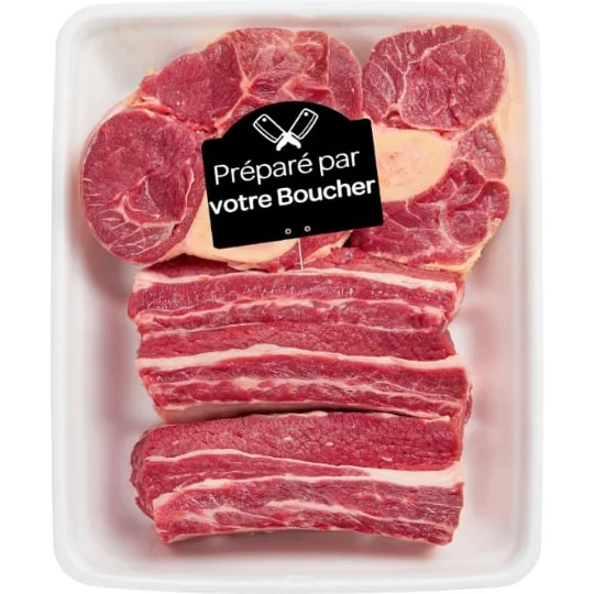 Viande bovine: Pot au feu** sans os à mijoter