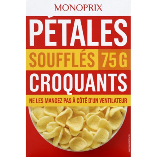 Pétales soufflés et croquants