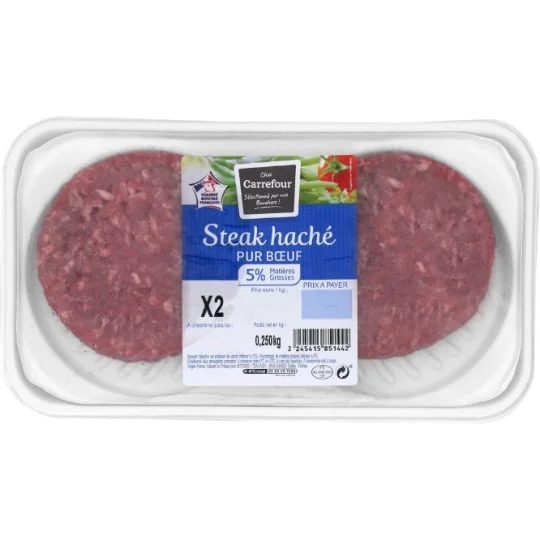 Steaks hachés pur boeuf 5% MG