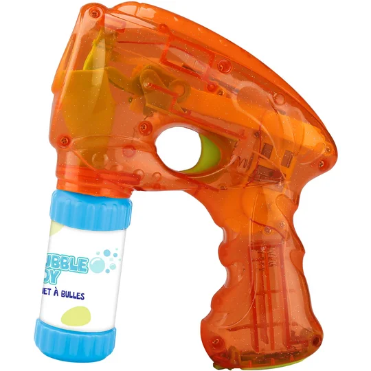 Pistolet à bulles avec sons et lumières