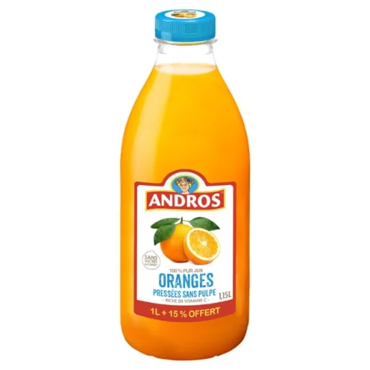 Jus d'orange sans pulpe