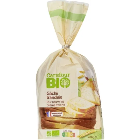 Gâche bio tranchée