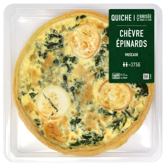 Quiche chèvre épinard