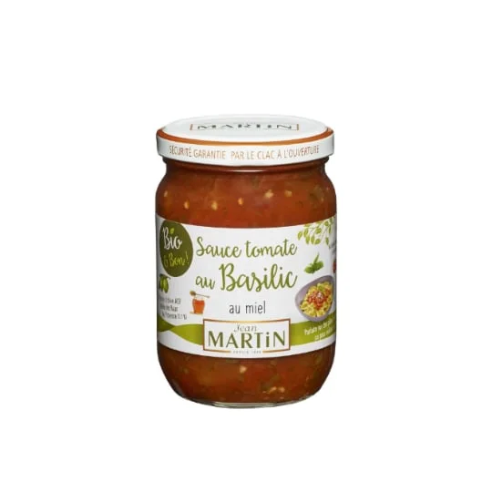 Sauce tomate au basilic au miel Bio