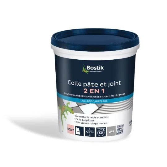 Colle pâte et joint 2 en 1 gris