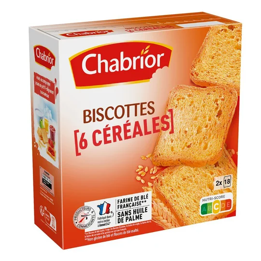 Biscottes 6 céréales