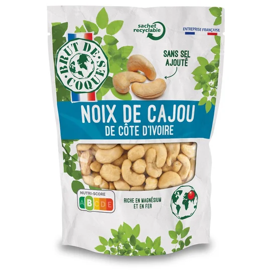 Noix de cajou grillées Sans sel ajouté
