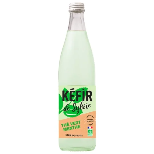 Kéfir de Fruits Thé Vert Menthe Bio