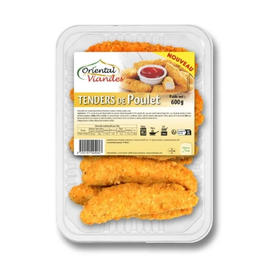 Tenders filet de poulet Halal