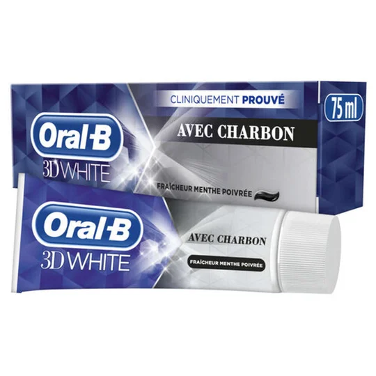 3D White Charbon Dentifrice