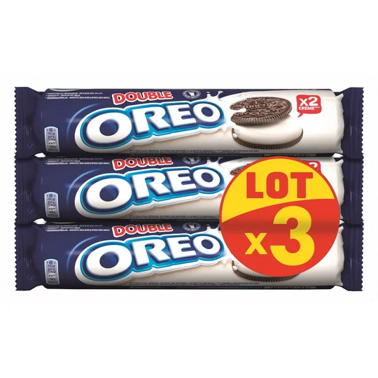 Biscuits cacaotés Double fourrés vanille