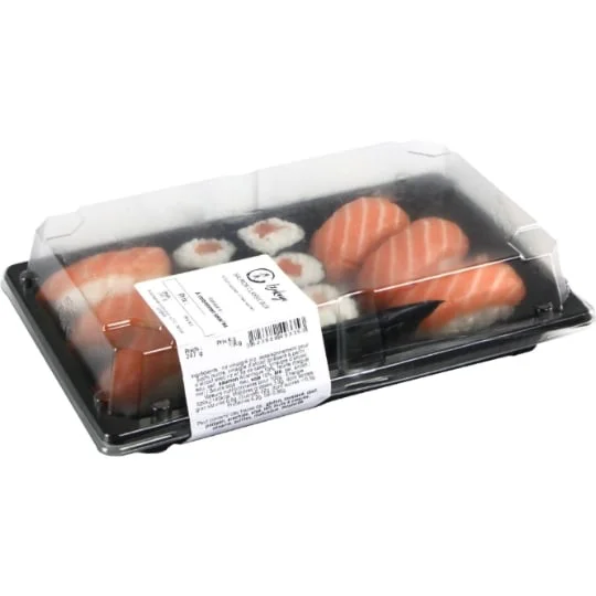 Sushi et maki saumon + sauce