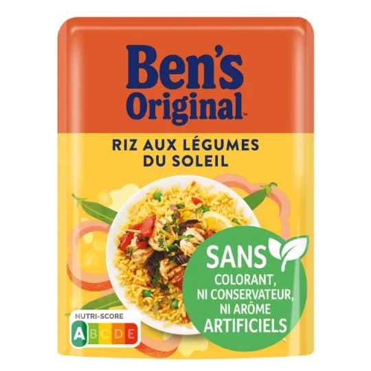 Riz micro ondes express aux légumes du soleil