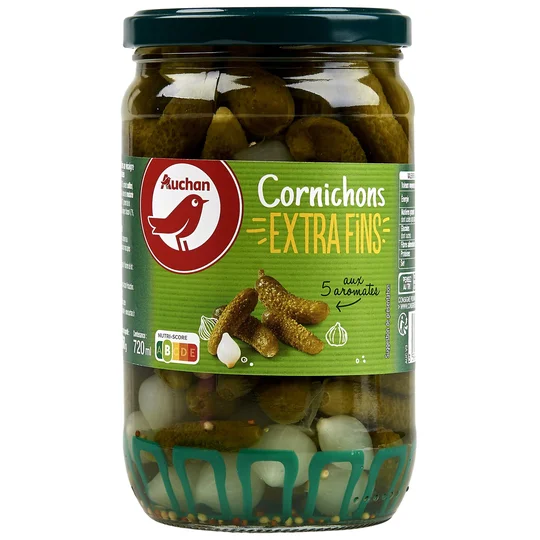 Cornichons extra fins aux 5 aromates