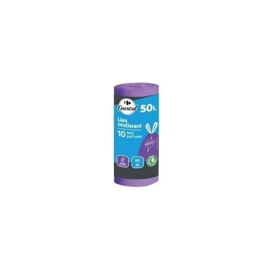 Sac poubelle 50L Lavande x10 sacs