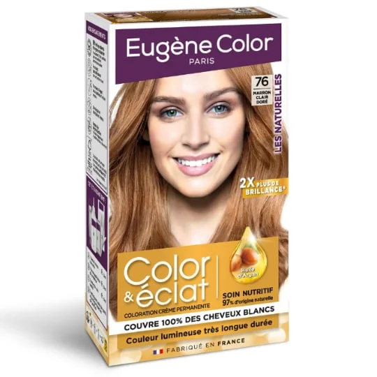 Coloration Permanente marron clair doré 76