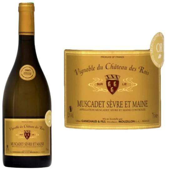 Vin blanc Muscadet Sèvre et Maine S/Lie