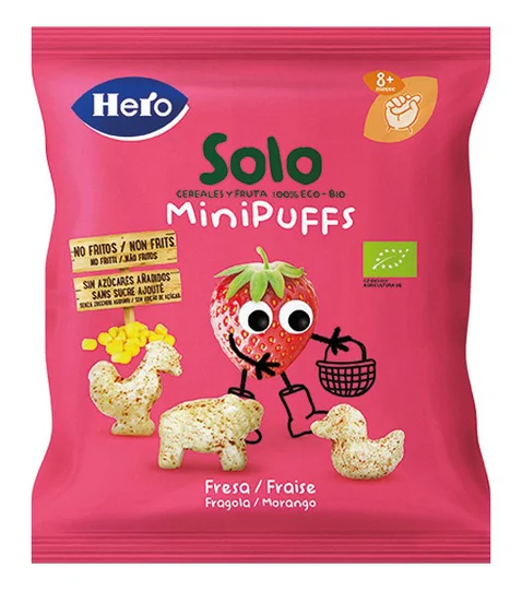 Sachet Snack puff Solo Fraise